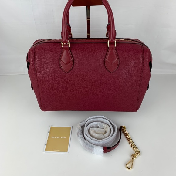 New Michael Kors Grayson Leather Satchel - Picture 4 of 8